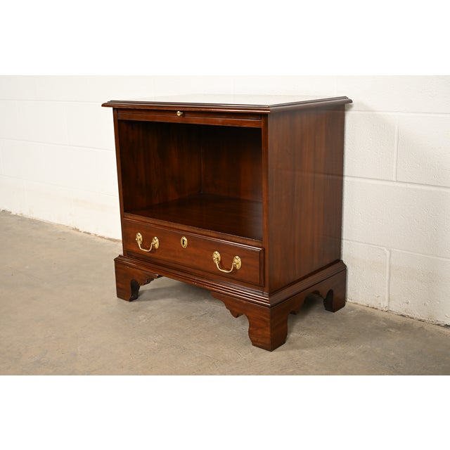 Harden Furniture Georgian Carved Cherry Wood Nightstand For Sale - Image 13 of 13