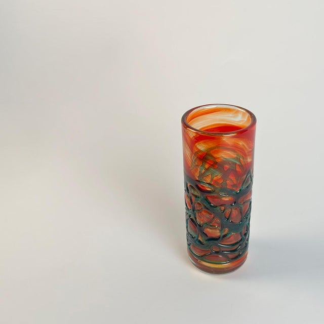 Vintage Art Glass Vase from Mdina, 1980s For Sale - Image 6 of 10