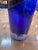 1980s Vintage Italian Decorative Blue Vase 1980s For Sale - Image 5 of 7