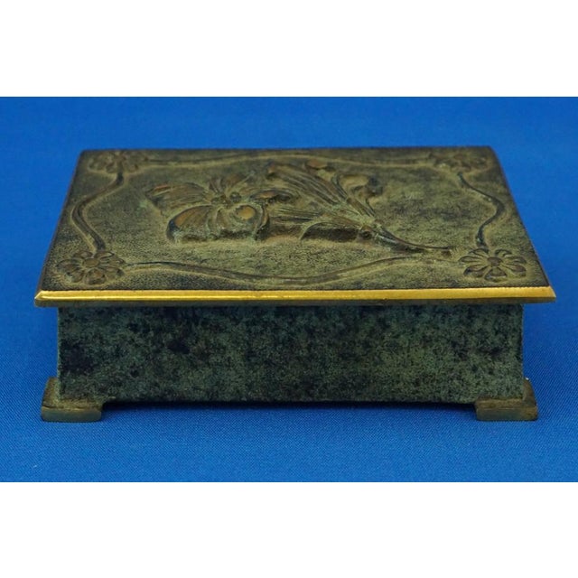 Green Vintage Danish Bronze Cigarette Box by Aedel Malm, 1920s For Sale - Image 8 of 18