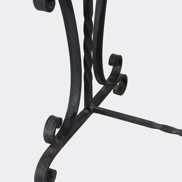 Arts & Crafts Wrought Iron & California Tile Top Side Table With Griffins C1910 For Sale - Image 12 of 12