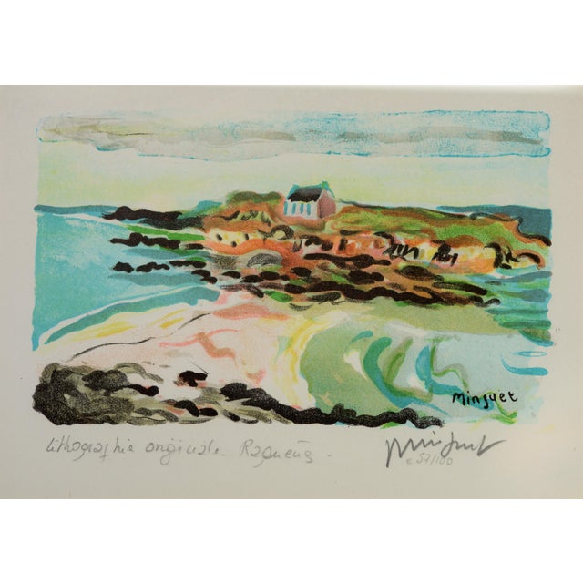 Mid 20th Century Lithographs Collection by French-Carribean Artist Alexandre Minguet - Set of 8 For Sale - Image 15 of 18