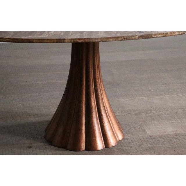 1960s Oval Onyx Marble Dining Table by Angelo Mangiarotti, Italy, 1970s For Sale - Image 5 of 15
