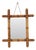 Antique Wooden Faux Bamboo Chinoiserie Mirror, 1890s For Sale