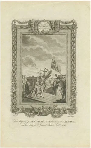 Raymond, The Landing of Queen Charlotte at Harwich, 1787, Print