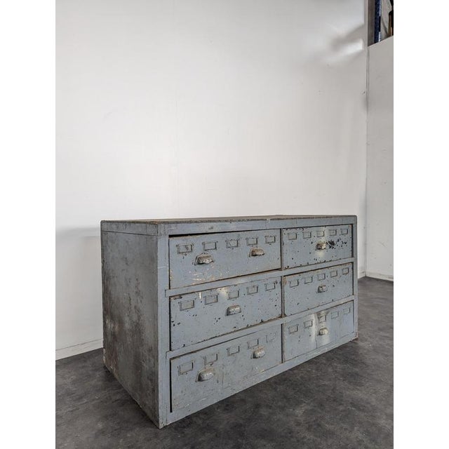 Antique-Style Workshop Cabinet with Six Drawers, in Very Good conditions.