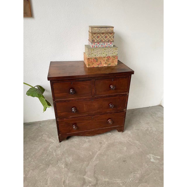 Brown 19th Century English Chest of Drawers, 1890s For Sale - Image 8 of 18