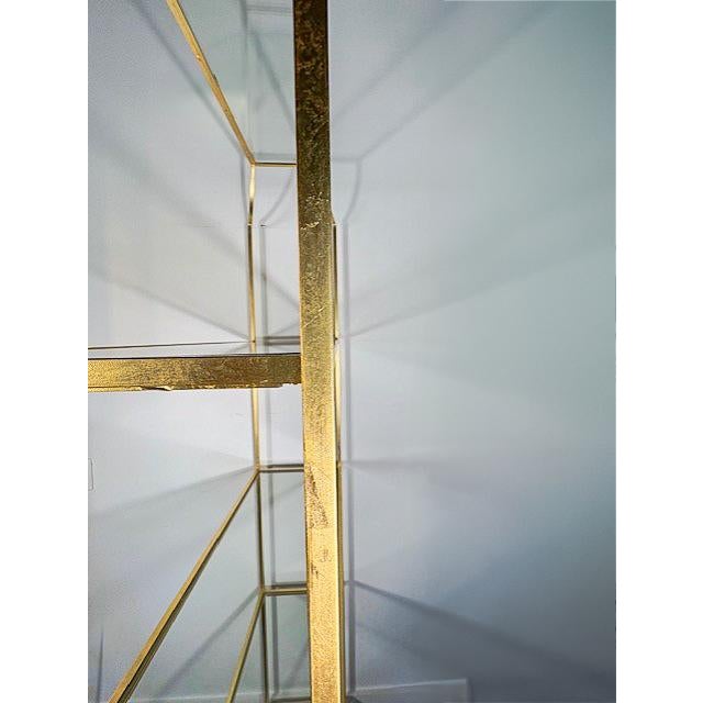 Worlds Away Gilded and Glass Worlds Away Etagere For Sale - Image 4 of 4