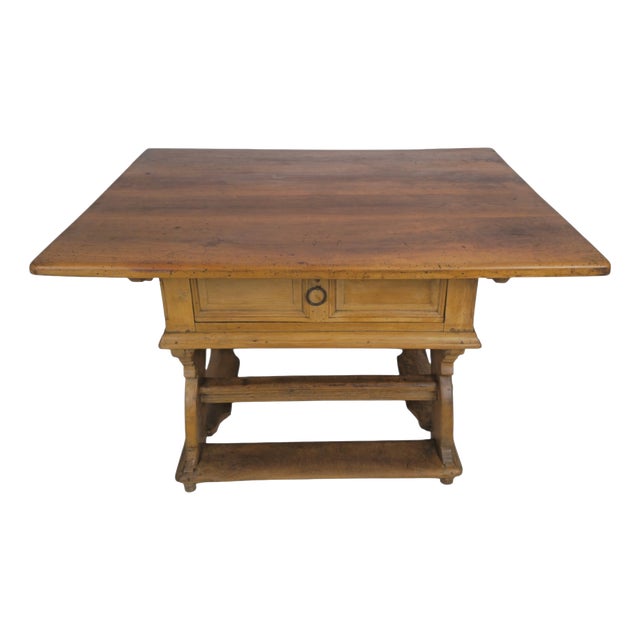 Baroque Rustic Box Table with Secret Compartment, Austria, 1700 For Sale
