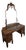 Antique 1920s Victorian Spanish Revival Vanity Walnut For Sale