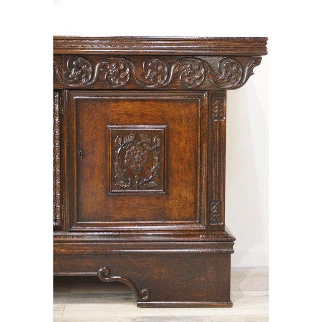 Brown Brown Oak Buffet, 1890s For Sale - Image 8 of 16