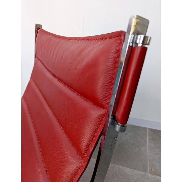 1980s Armchairs and Ottomans, Italy 1980s, Set of 4 For Sale - Image 5 of 17