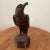 Wooden carved American Eagle mahogany 9” tall excellent condition heavy