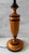 Turned Wood Table Lamp With Black Banding Detail For Sale - Image 4 of 9