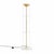 Gold Vintage Italian Brass and Acrylic Glass Floor Lamp, 1970s For Sale - Image 8 of 8