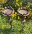 Pair of Mid-Century Wrought Iron Jardinière Plant Stands, Mediterranean Style For Sale - Image 4 of 12