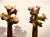 Enchanting Pair of French Hand-Painted Porcelain Primrose Topiaries in Gilded Cachepots, 1920s For Sale - Image 10 of 11