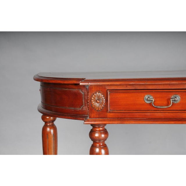 Classic English Console in Mahogany For Sale - Image 4 of 15