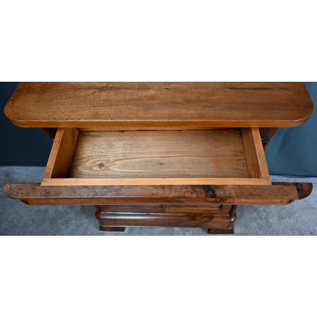 Small Low 19th Century Louis Philippe Walnut Buffet For Sale - Image 14 of 18