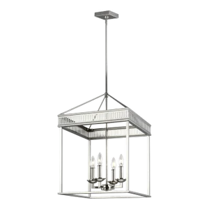 Sean Lavin by Visual Comfort Studio Woodruff Small Lantern, Polished Nickel