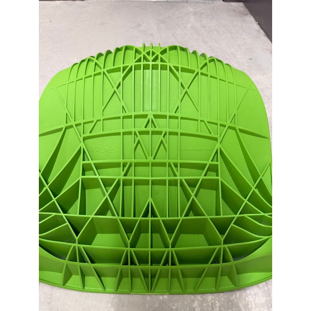 Pair of Green Washington Skin Knoll Chairs For Sale - Image 12 of 12