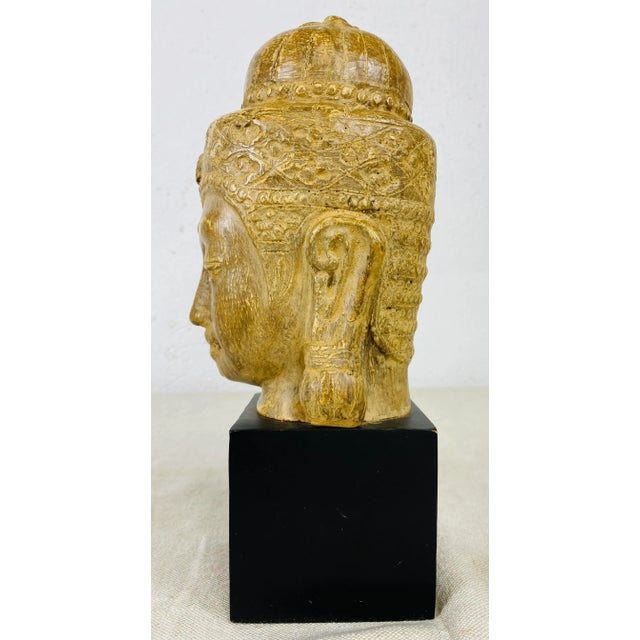 Vintage Indonesian Figural Bust For Sale - Image 4 of 11