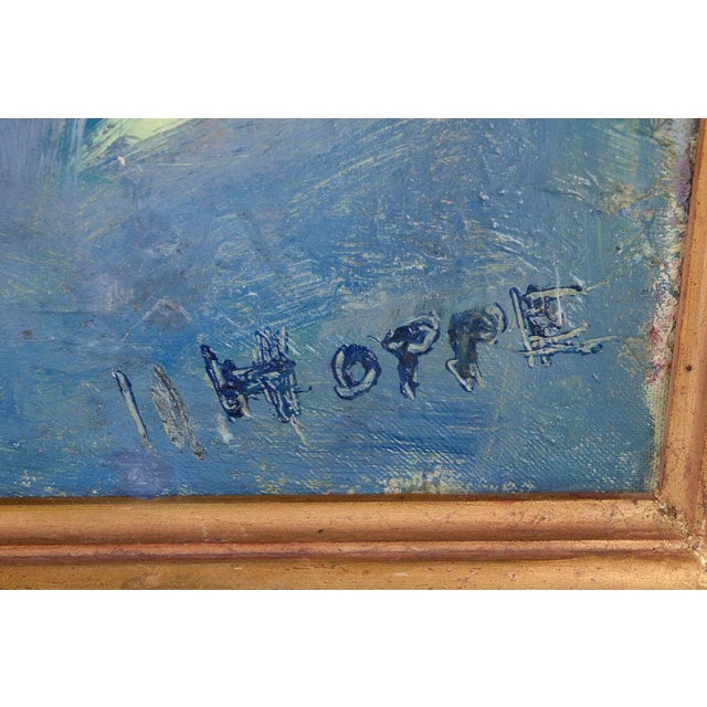 Erik Hoppe, Modernist Landscape from Søndermarken, 1930s, Oil on Canvas For Sale - Image 4 of 7