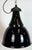 Industrial Bauhaus Pendant Lamp in Black Enamel, 1930s For Sale - Image 9 of 18