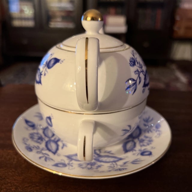 Vintage Bone China Tea for One by Artfil For Sale - Image 4 of 7