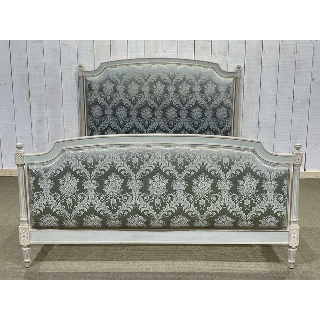Louis XVI Bed in Beech For Sale - Image 11 of 12
