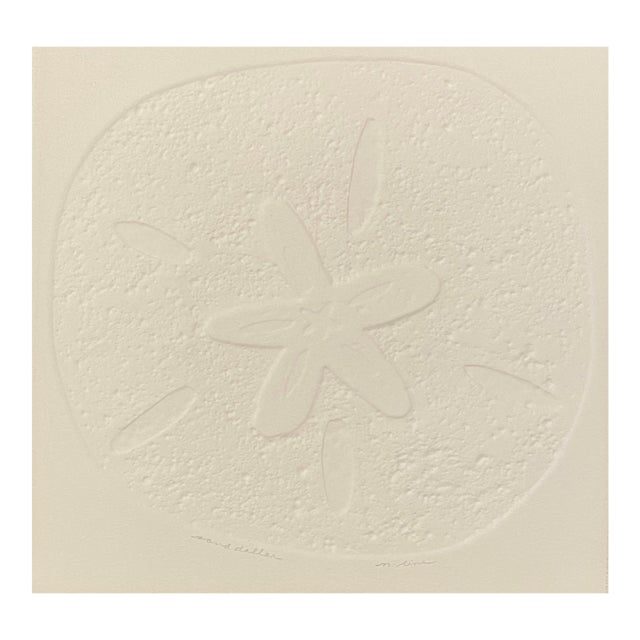 1970s Sand Dollar Embossed Etching by Line For Sale