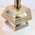 Stiffel Vintage Stiffel Cream Ceramic & Brass Table Lamp, Octagonal Form For Sale - Image 4 of 7