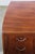 Brown Mid-Century Modern Art Deco Mahogany Writing Desk, 1950s For Sale - Image 8 of 18