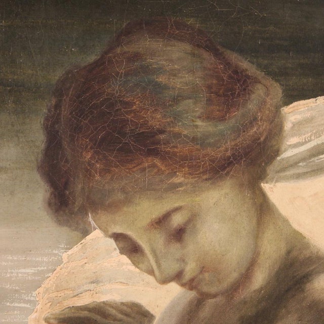 Italian Artist, Nude of a Young Woman, 1920, Oil on Canvas For Sale - Image 15 of 16