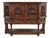 Antique French Gothic Revival Oak Bar Cabinet With Carved Figures, Circa 1890s For Sale