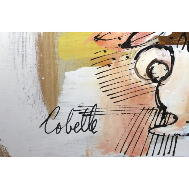 Vase with Flowers (Orange and Blue) 1 Charles Cobelle French (1902–1994) Date: circa 1960 Acrylic on Canvas, signed l.r....