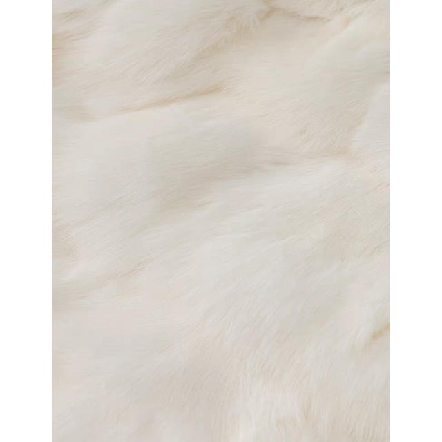 2020s 18-Inch Natural Imitation Fox Fur Throw Pillow For Sale - Image 5 of 9