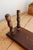 1970s Vintage Rectangular Stool in Dark Wood with Turned Legs, 1970s For Sale - Image 5 of 8