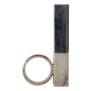 Art Deco Minimal Silver Vase by Arthur Price, England, 1930 For Sale