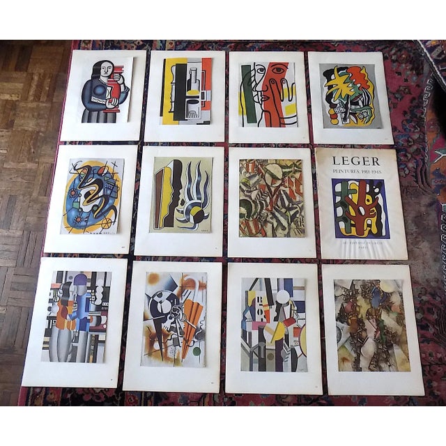 Vintage Mid 20th Century Limited Edition Signed Fernand Leger Cubist Lithographs - Set of 12 For Sale - Image 9 of 9