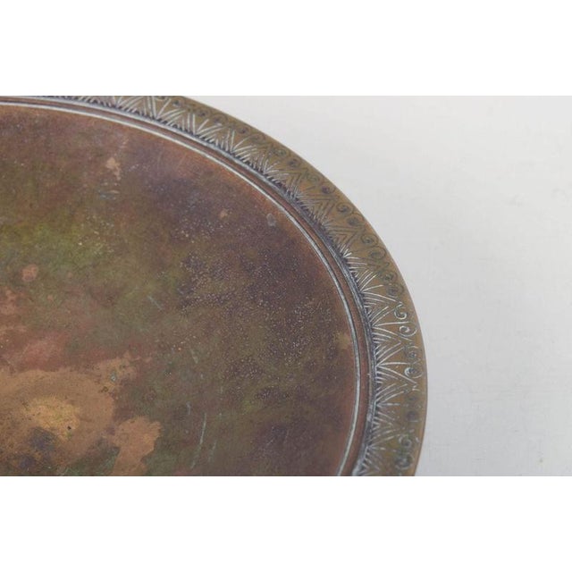 Art Deco Bronze Dish with Border Relief from Just Andersen, Denmark, 1930s For Sale - Image 3 of 5
