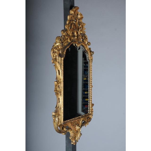 Venetian Baroque Ornately Gilded Wall Mirror, 19th Century For Sale - Image 15 of 18