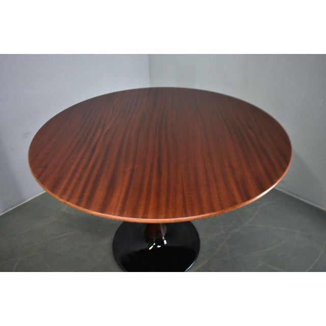 1970s Round Mahogany Table by Drevotvar Jablonne, Czechoslovakia, 1970s For Sale - Image 5 of 18