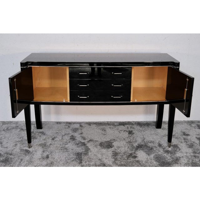 Wood Small Sideboard on High Legs from De Coene Frères, 1940s For Sale - Image 7 of 9