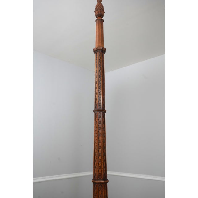 Baker Mahogany Gothic Style 4 Post King Size Bed For Sale In Philadelphia - Image 6 of 18