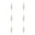 Contemporary Large Glass Ornament Set (Set of 6) For Sale - Image 3 of 3