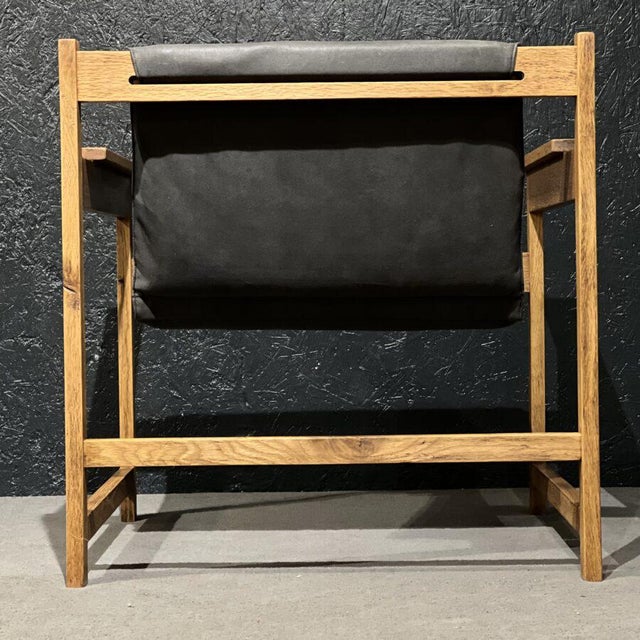 1970s Oak Armchair attributed to Sergio Ramírez For Sale - Image 5 of 13