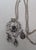 Vintage Signed Napier Silvertone Brutalist Pendant Necklace For Sale In Philadelphia - Image 6 of 9