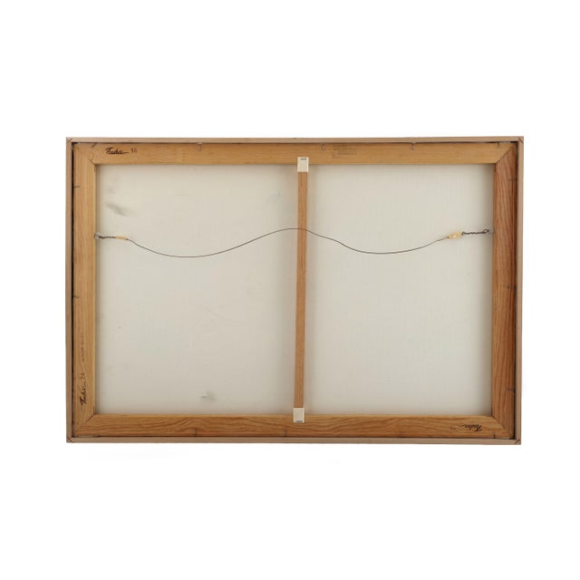 Textile Figurative Expressionism "Whose Blues" Original Painting For Sale - Image 7 of 9