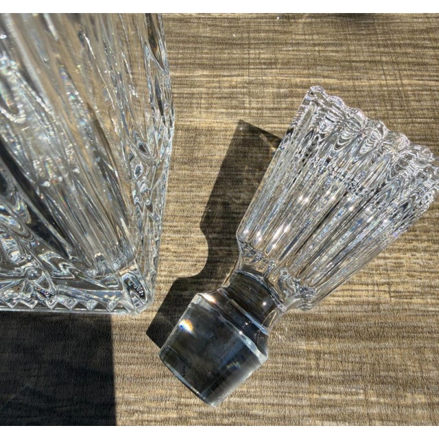 Late 20th Century Crystal Clear Industries Monarch Crystal Square Decanter Stopper For Sale - Image 12 of 12